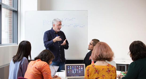 The London School of Economics and Political Science (LSE) in a lecture